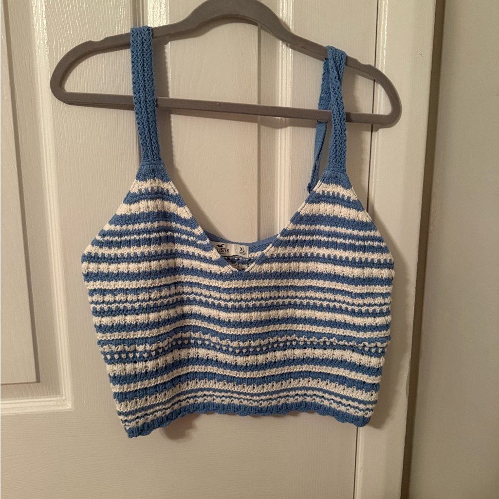 Hollister Stripped Knit Crop Top